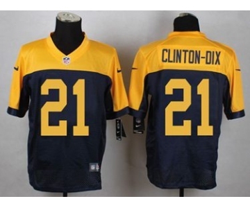 nike nfl jerseys green bay packers #21 clinton-dix yellow-blue[Elite]