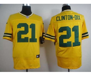 nike nfl jerseys green bay packers #21 clinton-dix yellow[Elite][clinton-dix]