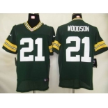 nike nfl jerseys green bay packers #21 woodson green[elite]