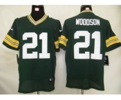 nike nfl jerseys green bay packers #21 woodson green[elite]