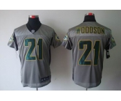 nike nfl jerseys green bay packers #21 woodson grey[Elite shadow]