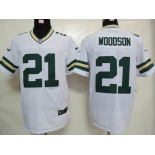 nike nfl jerseys green bay packers #21 woodson white[elite]