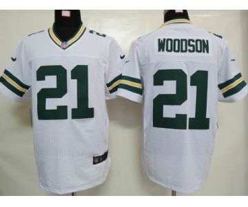 nike nfl jerseys green bay packers #21 woodson white[elite]