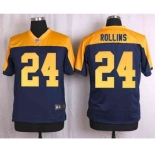 nike nfl jerseys green bay packers #24 rollins yellow-blue[Elite]