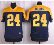 nike nfl jerseys green bay packers #24 rollins yellow-blue[Elite]