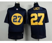 nike nfl jerseys green bay packers #27 eddie lacy blue[Elite][m&n]