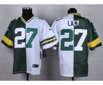 nike nfl jerseys green bay packers #27 lacy whith-green[Elite split]