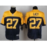 nike nfl jerseys green bay packers #27 lacy yellow-blue[Elite]