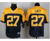 nike nfl jerseys green bay packers #27 lacy yellow-blue[Elite]