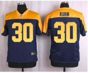 nike nfl jerseys green bay packers #30 john kuhn yellow-blue[Elite]