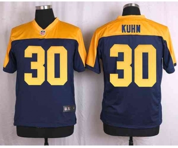 nike nfl jerseys green bay packers #30 john kuhn yellow-blue[Elite]