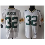 nike nfl jerseys green bay packers #32 benson white[Elite]