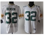 nike nfl jerseys green bay packers #32 benson white[Elite]