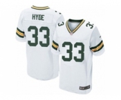 nike nfl jerseys green bay packers #33 hyde white[Elite]