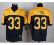 nike nfl jerseys green bay packers #33 hyde yellow-blue[Elite]