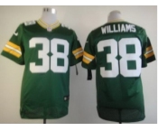 nike nfl jerseys green bay packers #38 williams green[Elite]