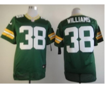 nike nfl jerseys green bay packers #38 williams green[Elite]