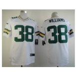 nike nfl jerseys green bay packers #38 williams white[Elite]