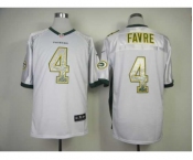 nike nfl jerseys green bay packers #4 favre white[Elite drift fashion]