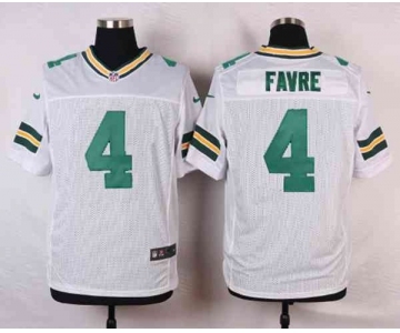 nike nfl jerseys green bay packers #4 favre white[Elite]