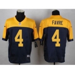 nike nfl jerseys green bay packers #4 favre yellow-blue[Elite]