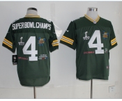 nike nfl jerseys green bay packers #4 super bowl champs green[elite]