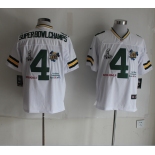 nike nfl jerseys green bay packers #4 super bowl champs white [elite]