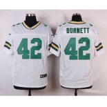 nike nfl jerseys green bay packers #42 burnett white[Elite]