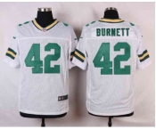 nike nfl jerseys green bay packers #42 burnett white[Elite]