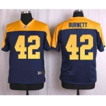 nike nfl jerseys green bay packers #42 burnett yellow-blue[Elite]