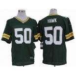 nike nfl jerseys green bay packers #50 hawk green[elite]