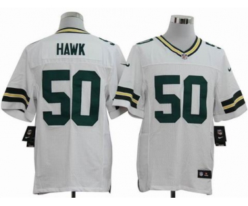 nike nfl jerseys green bay packers #50 hawk white[Elite]