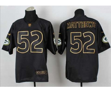 nike nfl jerseys green bay packers #52 clay matthews black[Elite gold lettering fashion]