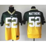 nike nfl jerseys green bay packers #52 clay matthews green-yellow[Elite drift fashion][second version]