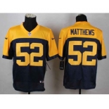 nike nfl jerseys green bay packers #52 clay matthews yellow-blue[Elite]