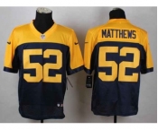 nike nfl jerseys green bay packers #52 clay matthews yellow-blue[Elite]