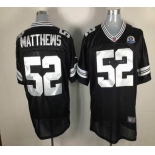 nike nfl jerseys green bay packers #52 matthews black[Elite 50th Patch]