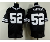 nike nfl jerseys green bay packers #52 matthews black[Elite]