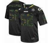 nike nfl jerseys green bay packers #52 matthews black[camo fashion Elite 50th Patch]