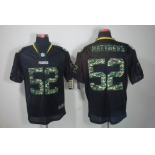 nike nfl jerseys green bay packers #52 matthews black[camo fashion Elite]