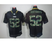 nike nfl jerseys green bay packers #52 matthews black[camo fashion Elite]