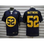 nike nfl jerseys green bay packers #52 matthews blue[Elite 50th Patch]