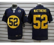 nike nfl jerseys green bay packers #52 matthews blue[Elite 50th Patch]