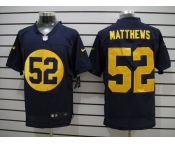 nike nfl jerseys green bay packers #52 matthews blue[Elite]