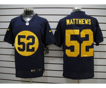 nike nfl jerseys green bay packers #52 matthews blue[Elite]