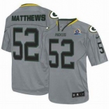 nike nfl jerseys green bay packers #52 matthews grey[Elite lights out 50th Patch]