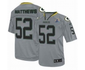 nike nfl jerseys green bay packers #52 matthews grey[Elite lights out 50th Patch]