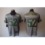 nike nfl jerseys green bay packers #52 matthews grey[Elite shadow 50th Patch]