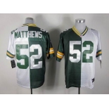 nike nfl jerseys green bay packers #52 matthews white-green[Elite split]