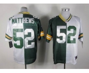 nike nfl jerseys green bay packers #52 matthews white-green[Elite split]